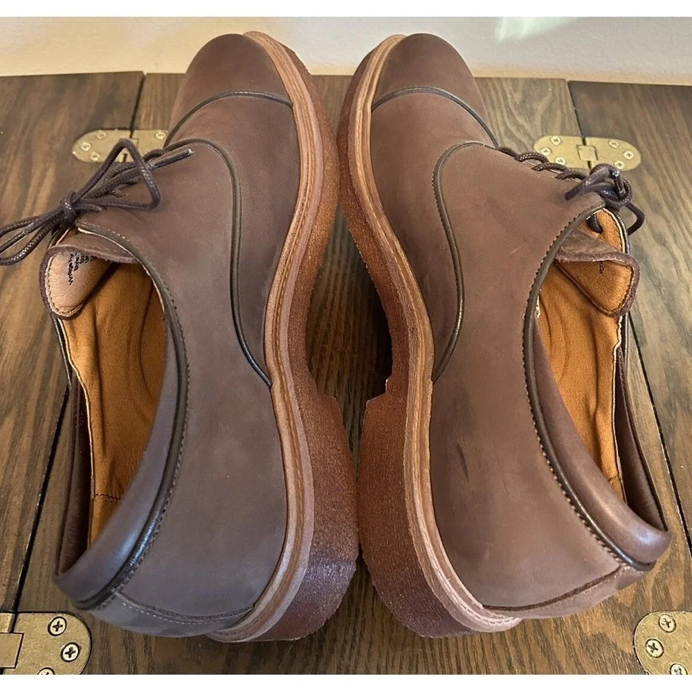 Vintage Foundry‎ Men's Lester Oxfords Shoe Brown Size 10
